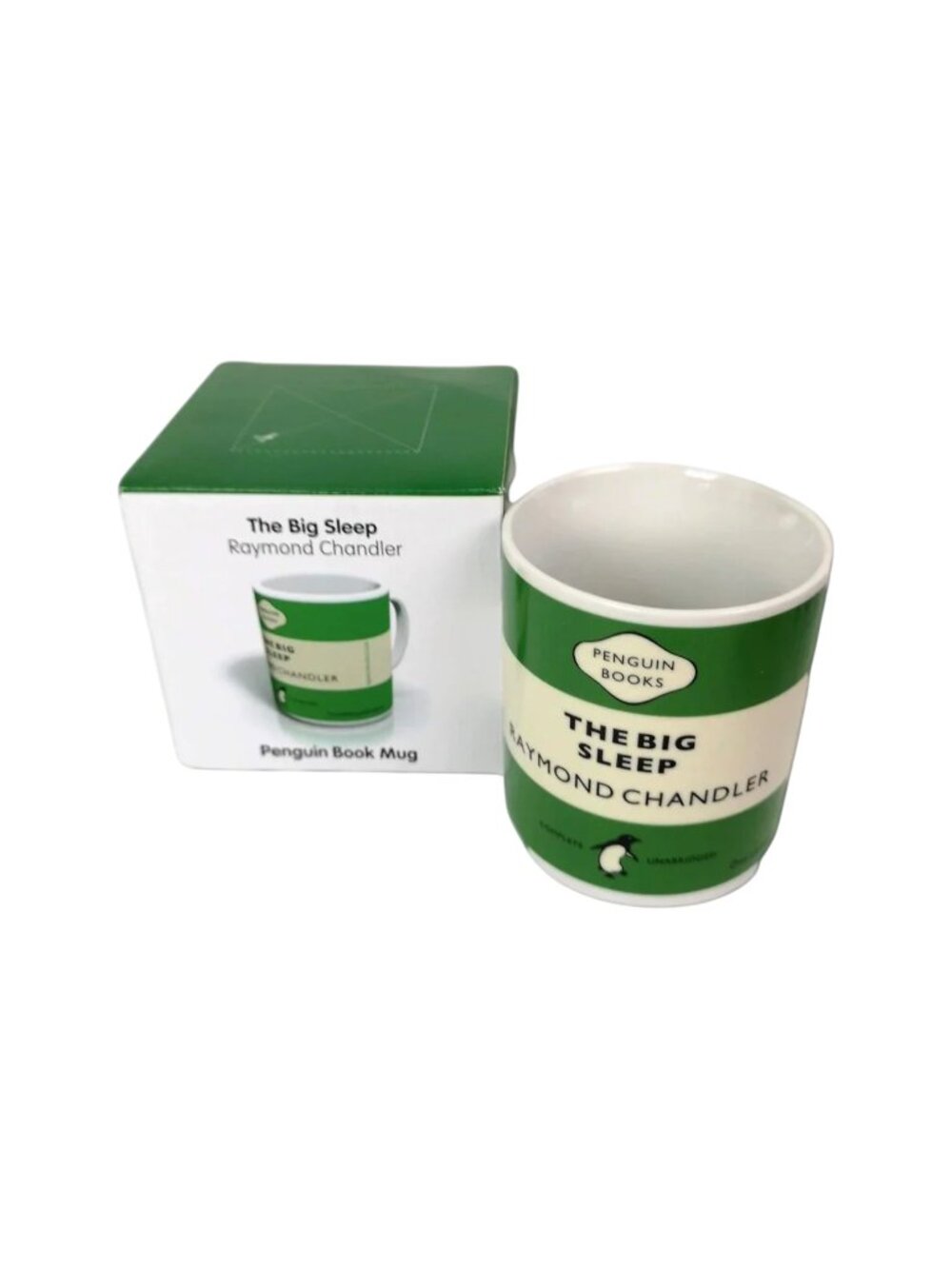 Penguin Book Mug The Big Sleep Raymond Chandler Green 14 oz Boxed New